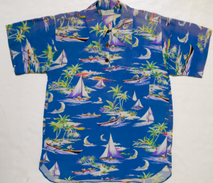 Shirts with aloha motifs